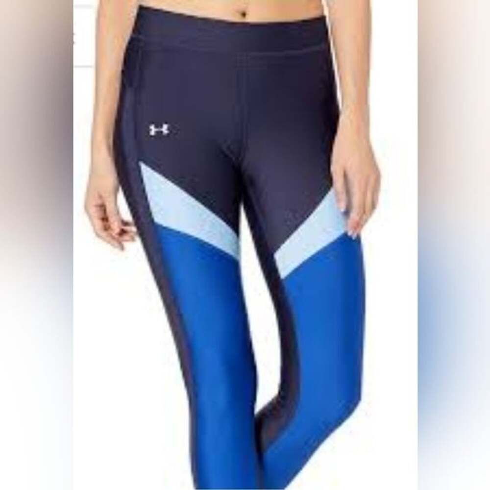 Under Armour WmnsUA Yoga Pants Ankle Cropped Leggings Color Block Black 1292129